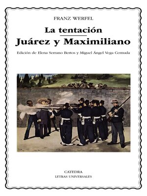 cover image of La tentación; Juárez y Maximiliano